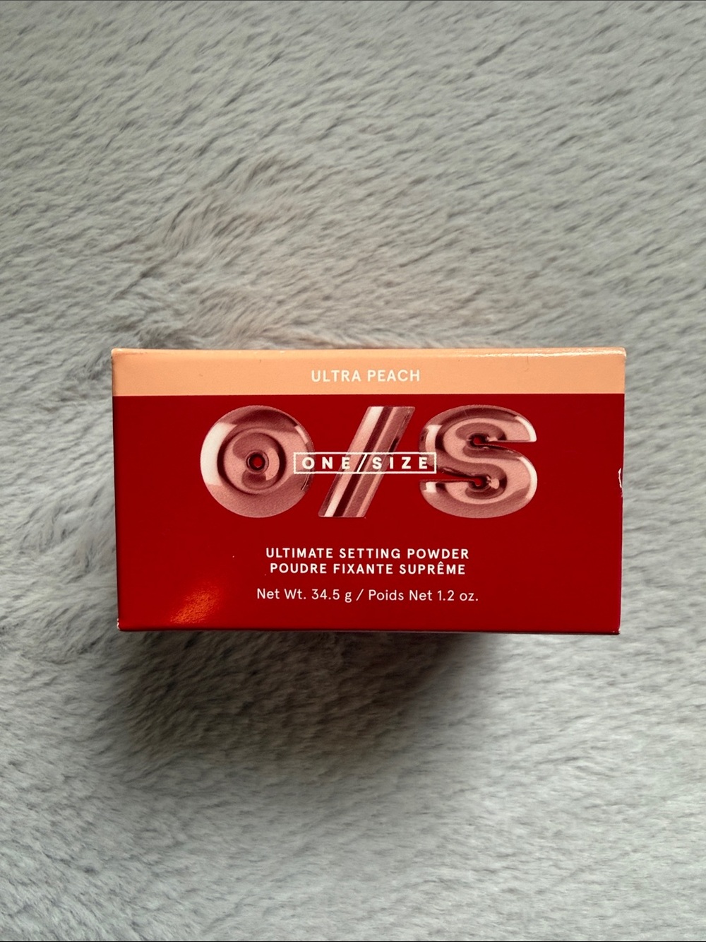 ONE/SIZE Ultra Peach Ultimate Setting Powder - Peach and Red Packaging
